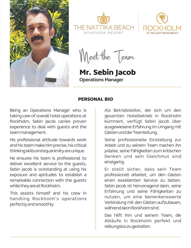 Meet The Team Mr Sebin Jacob